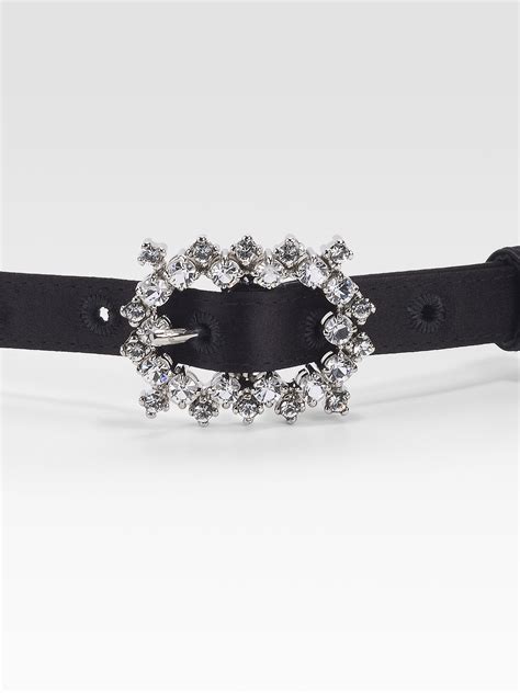 Vintage PRADA Embellished Sequin Velvet Belt Fall 2004 